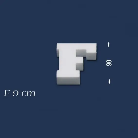 Sichere Zahlung Deko Buchstabe F 90 mm Styropor Buchstabe 3D Buchstabe Weiß Wiesemann