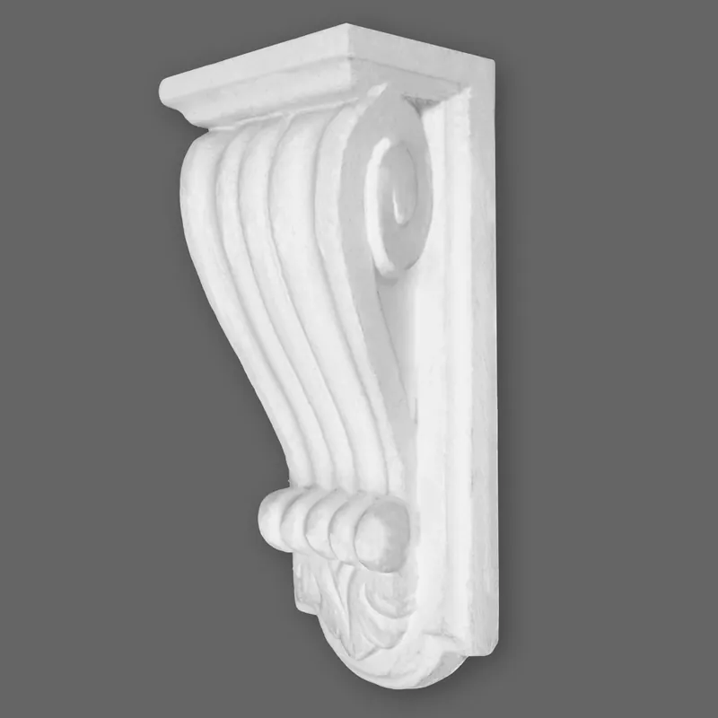 PROVISTON | Gipskonsole Calgary | Echter Gipsstuck | 65 x 162 mm | Konsole aus Gipsstuck Meistverkauft