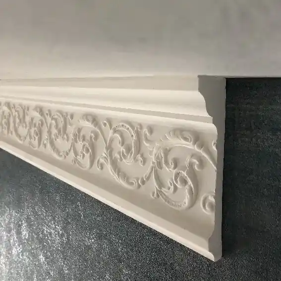 PROVISTON | Gipsleiste Nürnberg | Echter Gipsstuck | 35 x 145 x 970 mm | Stuckleisten aus Gips Neue Kollektion