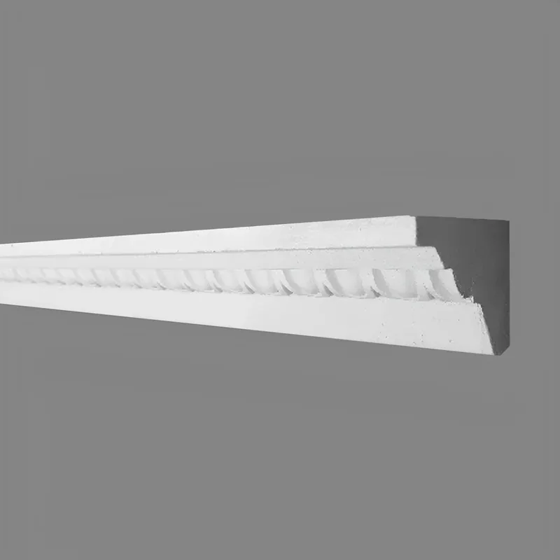Top-Preis PROVISTON | Gipsleiste Bochum | Echter Gipsstuck | 48 x 48 x 1000 mm | Stuckleisten aus Gips