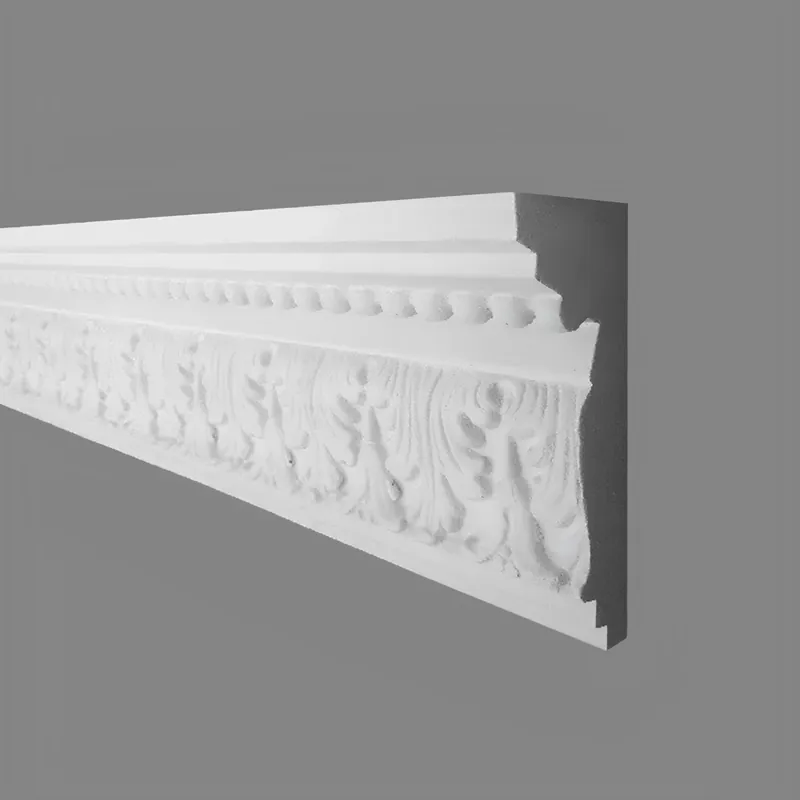 PROVISTON | Gipsleiste Bonn | Echter Gipsstuck | 50 x 120 x 1050 mm | Stuckleisten aus Gips Direkt Vom Hersteller