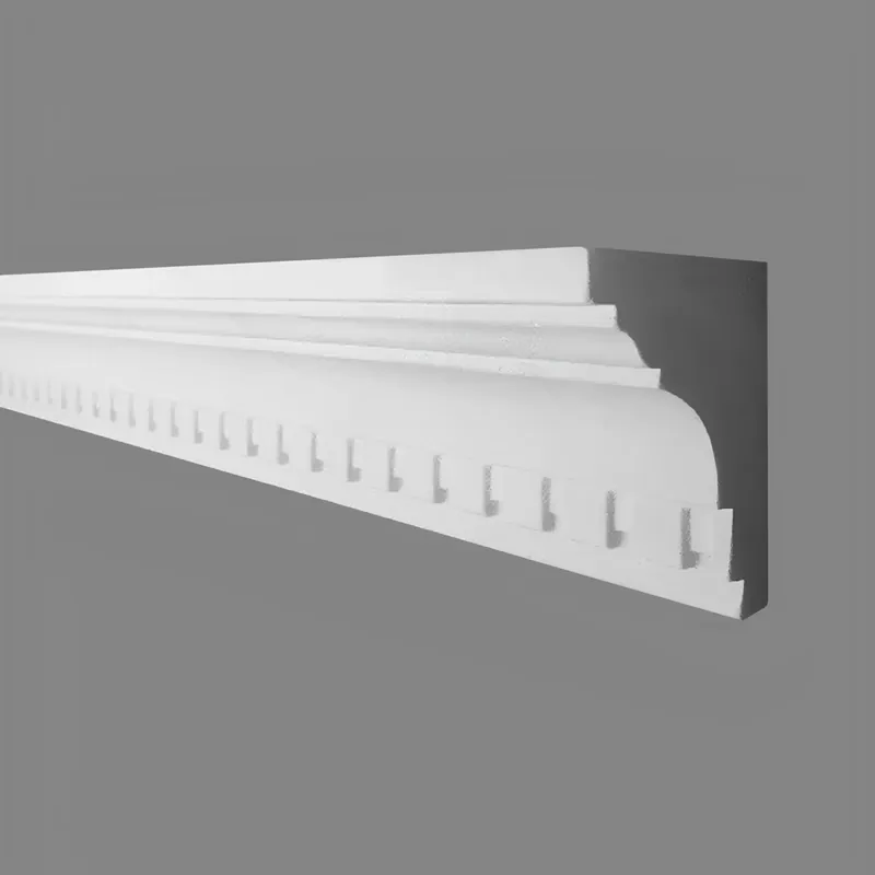 PROVISTON | Gipsleiste Chemnitz | Echter Gipsstuck | 65 x 85 x 1000 mm | Stuckleisten aus Gips Preis Gesenkt