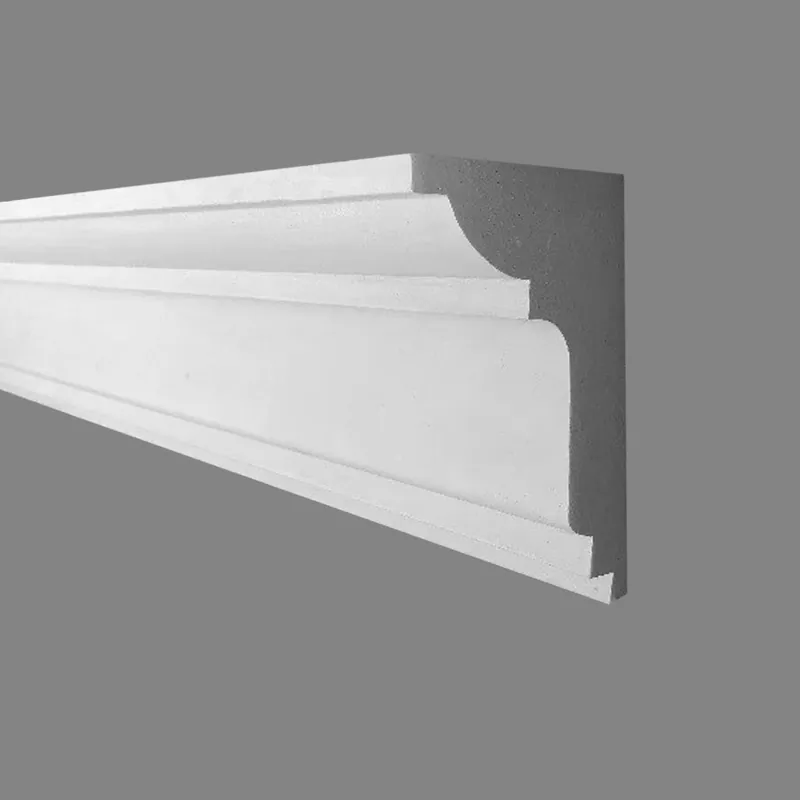 PROVISTON | Gipsleiste Heilbronn | Echter Gipsstuck | 85 x 120 x 1140 mm | Stuckleisten aus Gips Kracherpreis