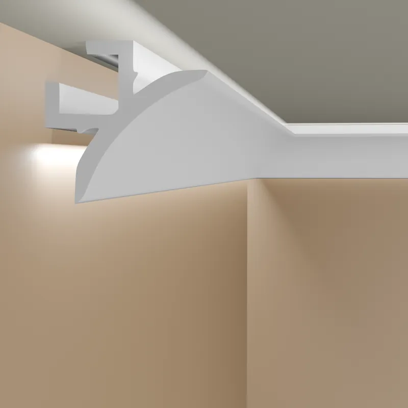 Mardom Lichtleiste "QL002" PolyForce 86 x 86 x 2000 mm Weiß Deckenleiste Stuckleiste Letzte Chance