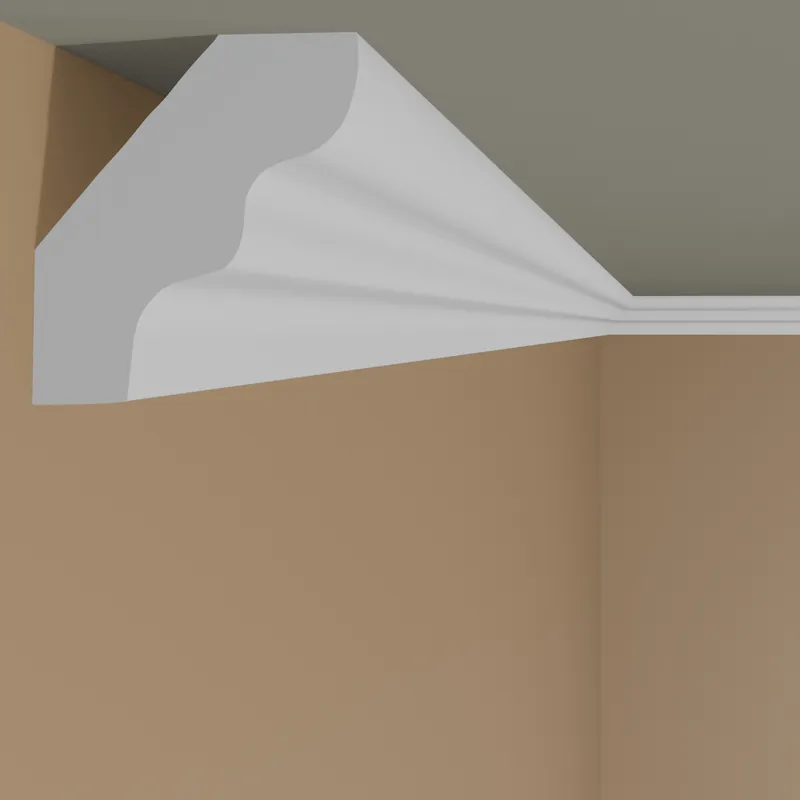 PROVISTON Stuckleiste "Eindhoven 13" Styropor Deckenleiste 23 x 24 x 2000 mm Polystyrol weiß Knallerangebot