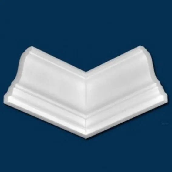 Wiesemann | Innenwinkel "Ambelia 20" | Polystyrol | 78 x 62 x 200 mm | Weiß | Stuckleisten Winkel Garantierte Lieferung