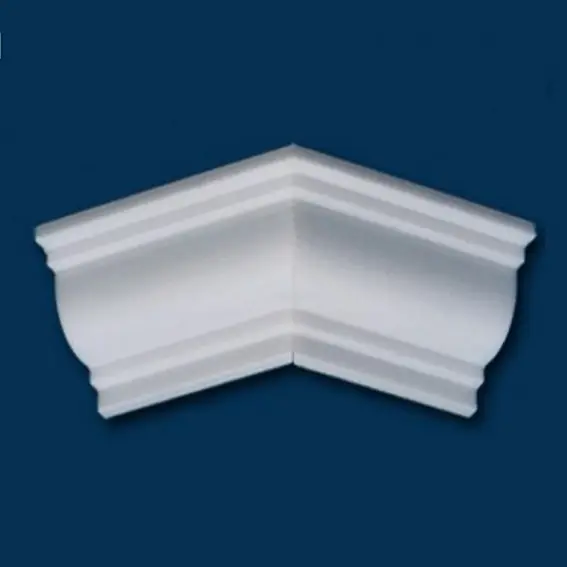 Wiesemann | Außenwinkel "Paris 34" | Polystyrol | 105 x 105 x 200 mm | Weiß | Stuckleisten Winkel Preisreduziert