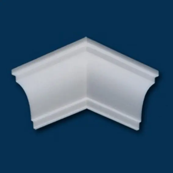 Zertifiziert Wiesemann Außenwinkel "London 10" Polystyrol 50 x 68 x 200 mm Weiß Stuckleisten Winkel