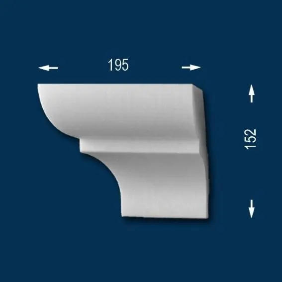Wiesemann | Fassadenelement "FP21" | Endstück links | Fassadenstuck | Unbeschichtet Letzte Chance