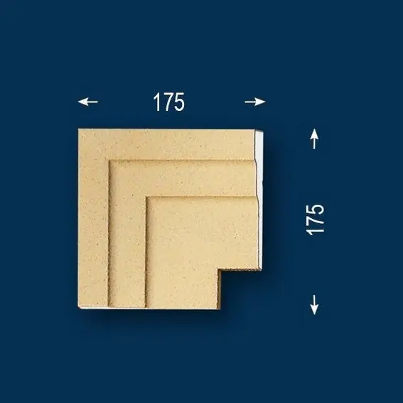 Wiesemann | Fassadenelement "FP17-b" | Eckstück | Fassadenstuck | Beschichtet Preiswert