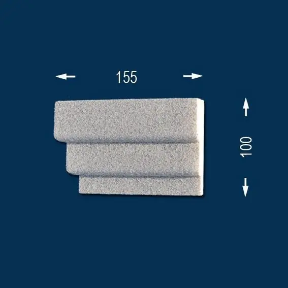 Wiesemann | Fassadenelement "FP9-b" | Endstück links | Fassadenstuck | Beschichtet Neuheit