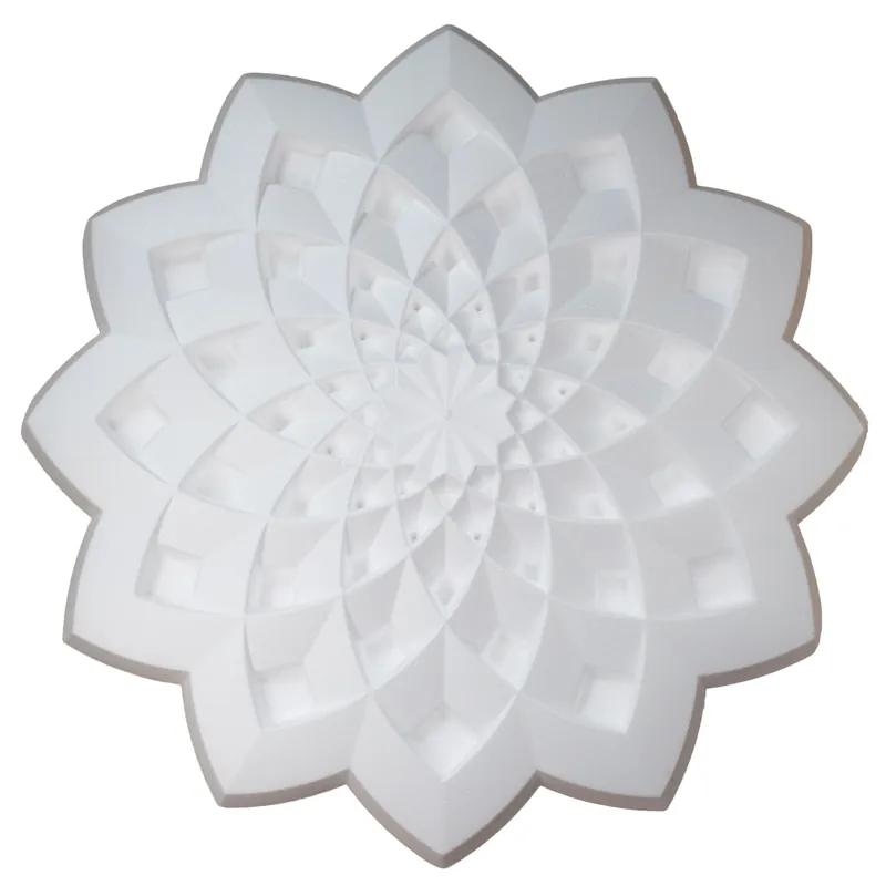 Garantierte Lieferung Stuckrosette R33 631 mm Deckenrosette Weiß überstreichbar Stuckrosette Styropor Marbet