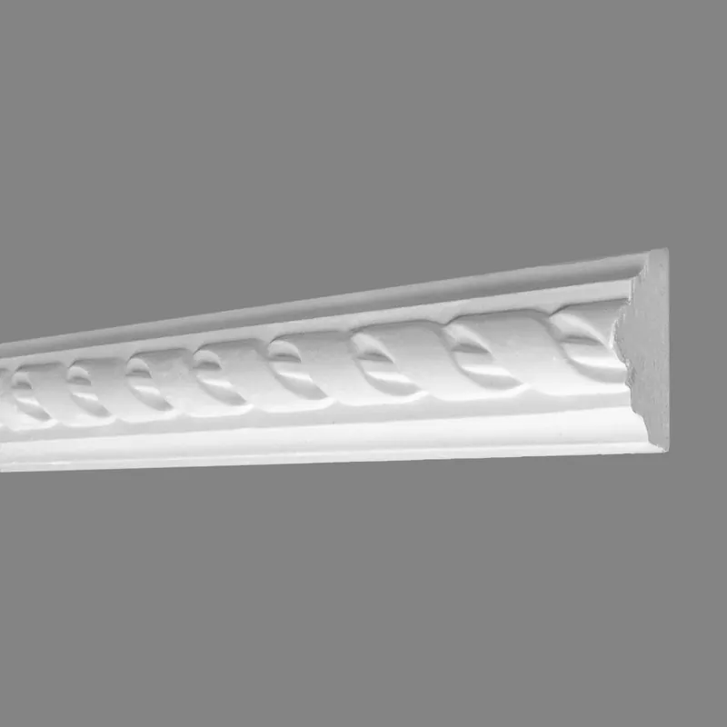 PROVISTON | Zierleiste Düren | Gips | 14 x 45 x 750 mm | Wandleiste | Weiß Online Kaufen