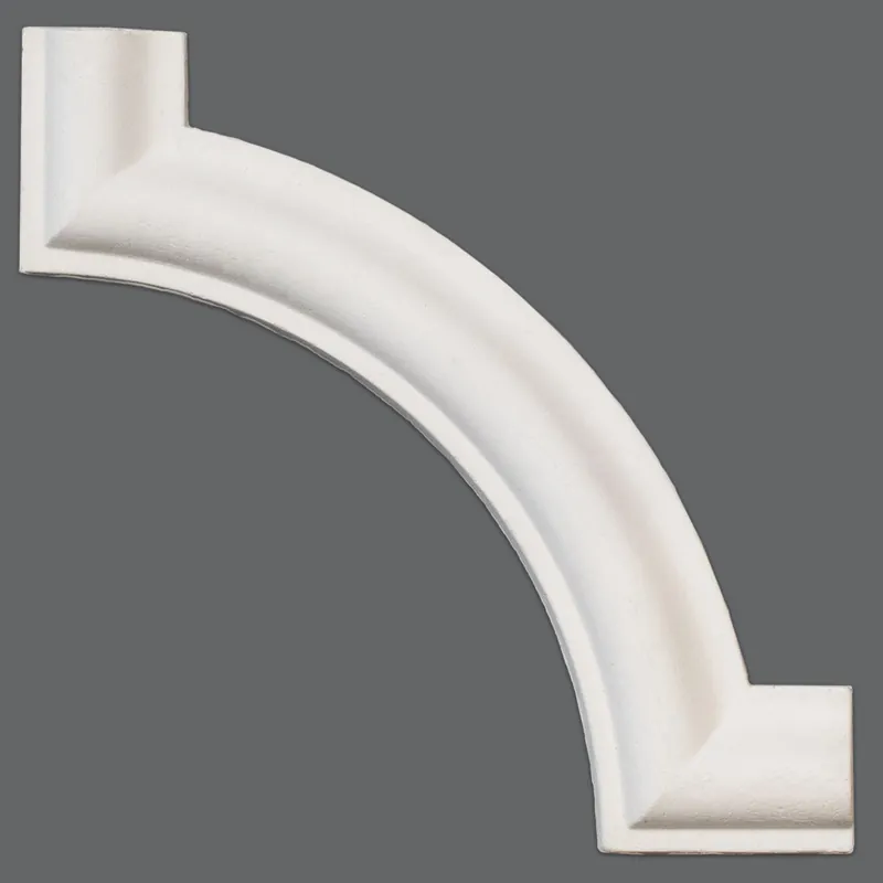 Sofort Bestellen PROVISTON | Zierleiste Zierleistenecke Schwerin | Gips | 165 x 165 mm