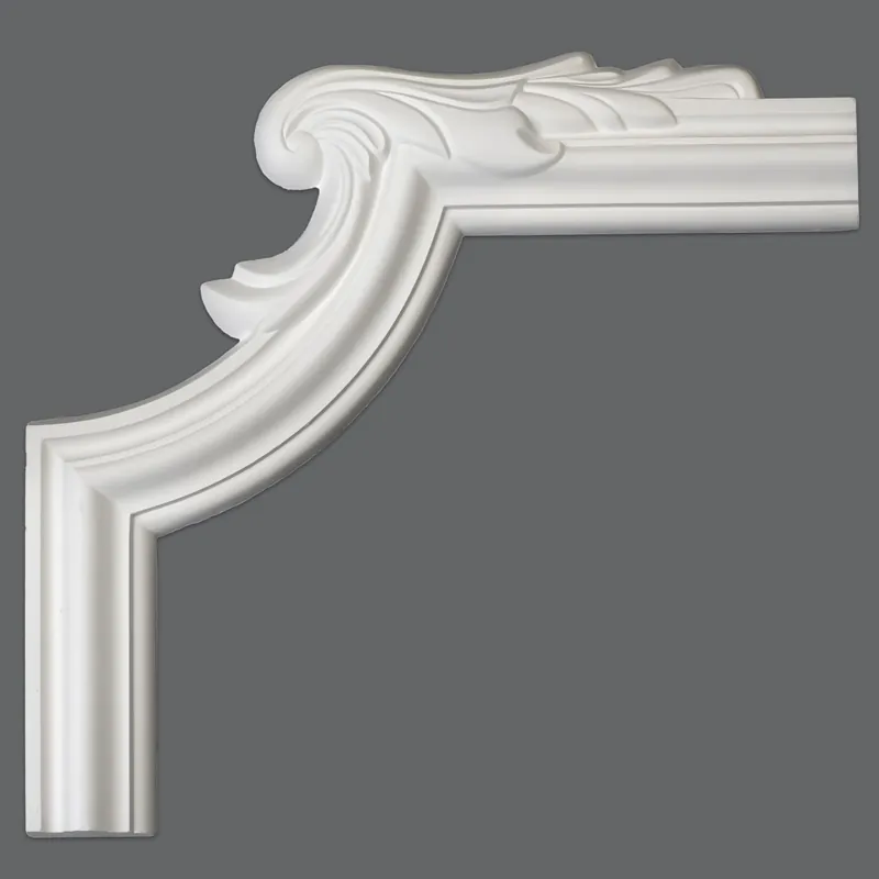 Garantierte Lieferung PROVISTON | Zierleistenecke Esslingen | Gips | 380 x 380 mm | Wandleistenecke | Weiß