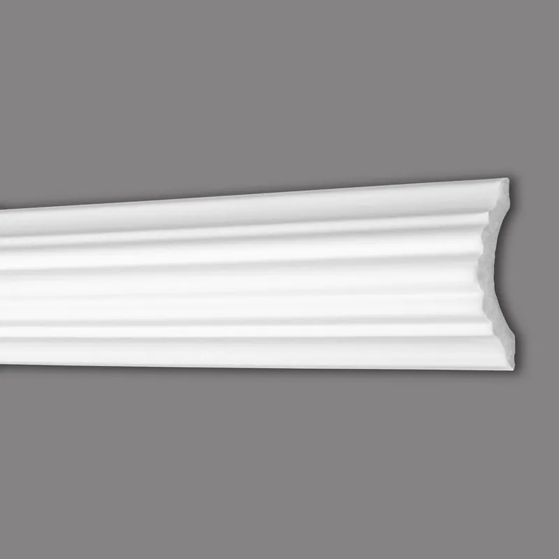 Preisknaller Wiesemann | Zierleiste Düsseldorf 59 | Polystyrol | 27 x 61 x 2000 mm | Wandleiste | Weiß