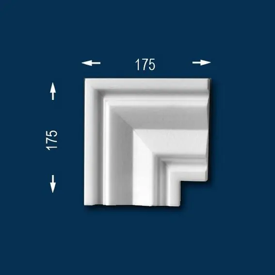 Begrenztes Angebot Wiesemann | Fassadenelement "FP20" | Eckstück | Fassadenstuck | Unbeschichtet