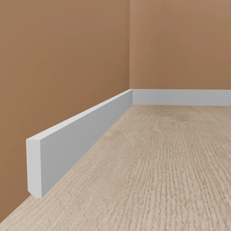 Sockelleiste FT1 13 x 38 x 2000 mm Fußleiste Polystyrol Weiß NMC WALLSTYL Bestseller