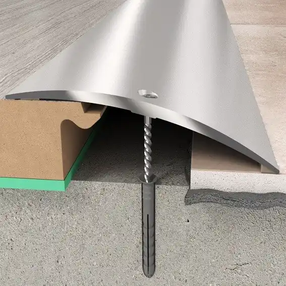Sonderaktion Übergangsprofil Höhe 6.55 mm Breite 70 mm Einfasshöhe 0 - 10 mm Übergangsschiene Aluminium PROVISTON