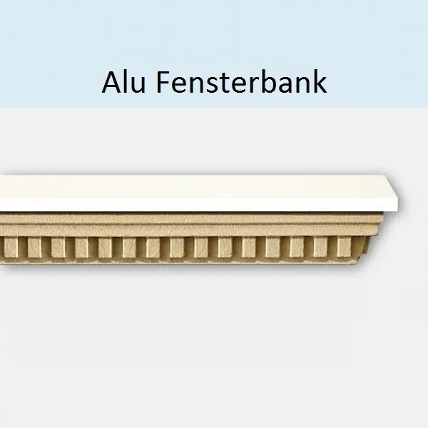 Wiesemann | Fensterbank "Segreta KFB4" | Mit Aluabdeckung | Fassadenstuck | Versch. Abmessungen Finale Aktion