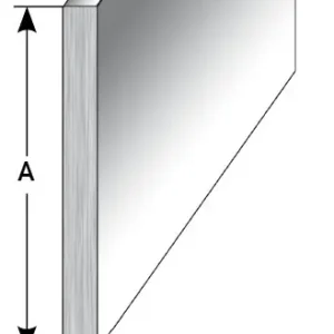 Auer Bau- & Montageprofile Sockelleiste Breite 40 - 100 mm Flachprofil Edelstahl Bestseller