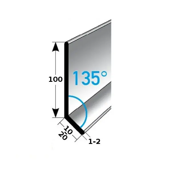 Sofort Bestellen Auer Sockelleiste Metall H 100 mm Winkel 135° Sockelleiste Aluminium Wasserfest Modern