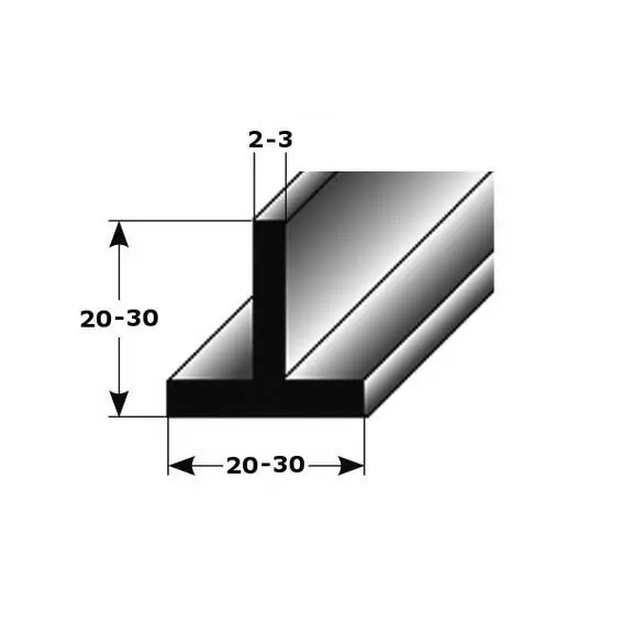 Auer Bau- & Montageprofile Albarracin Breite 20 - 30 mm T-Profil Aluminium Sale