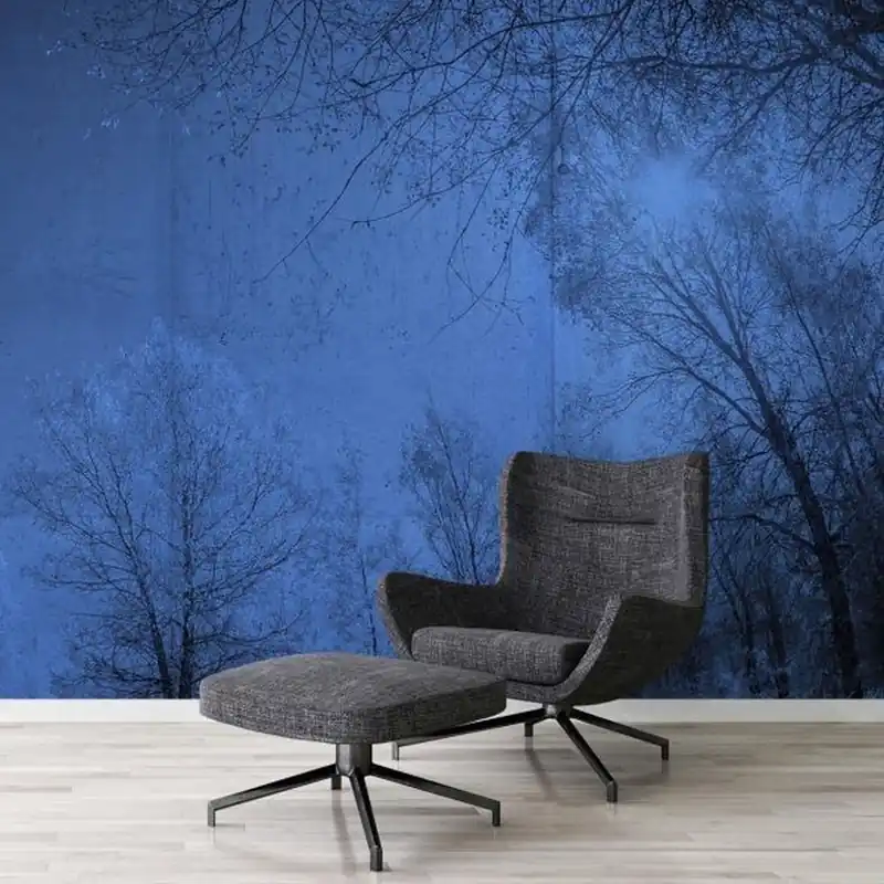 Neuheit A.S. Creation | Atelier 47 | DD118025 | Fototapete | Vlies | 400 x 270 cm | Wald & Pflanzen | Blau