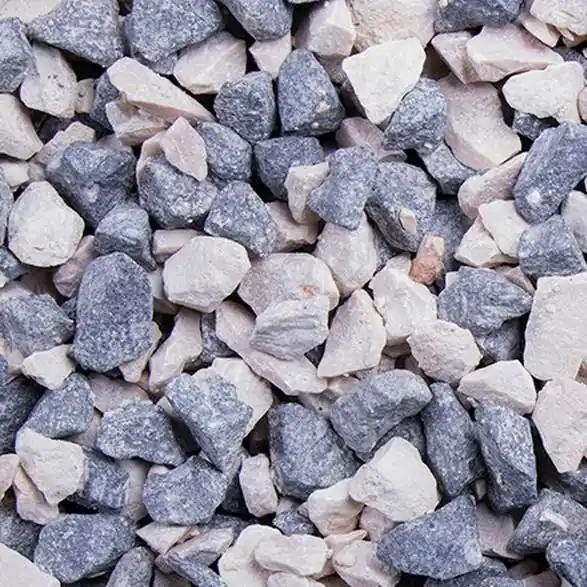 Zebra Splitt 8 - 11 mm Edelsplitt MIX Naturstein Schwarz Garten Steine Kies GSH Begrenztes Angebot