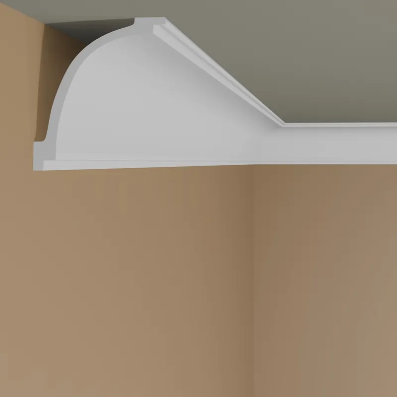 Elite Decor | Stuckleiste P893| Polyurethan | 90 x 65 x 2000 mm | Styropor Deckenleiste | Weiß Expressversand