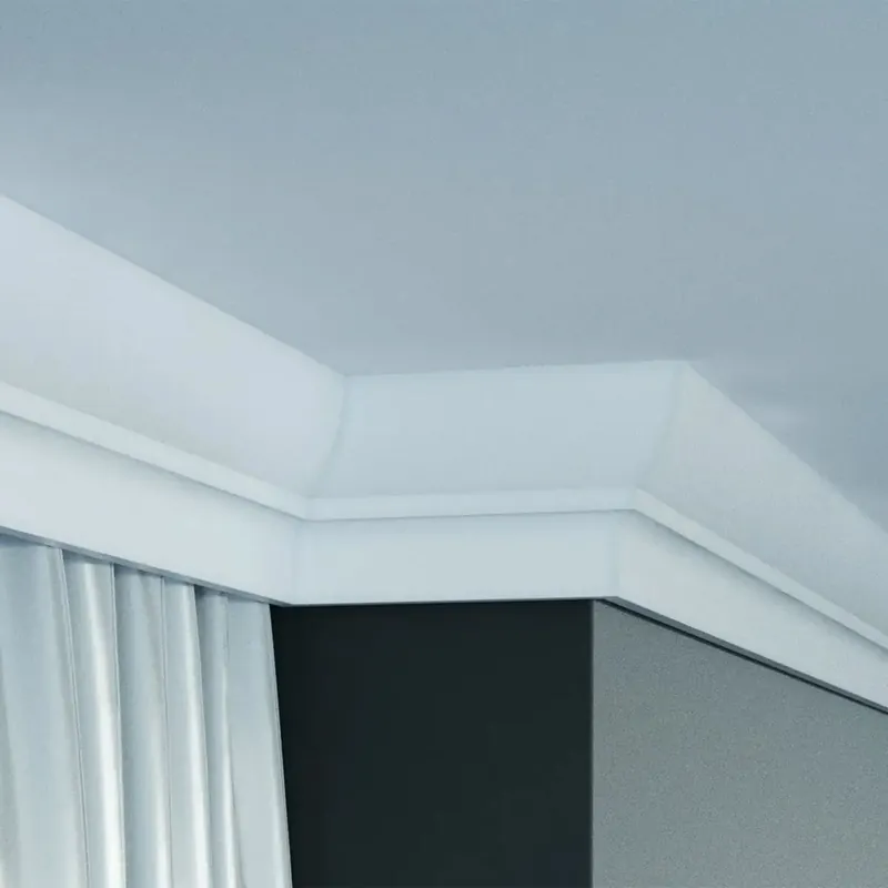 Echt Elite Decor | Innenwinkel "P889" | Polyurethan | 50 x 100 x 200 mm | Weiß | Stuckleisten Winkel