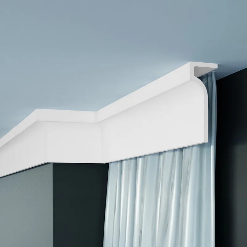 Aktuell Elite Decor | Außenwinkel "P891" | Polyurethan | 50 x 130 x 200 mm | Weiß | Stuckleisten Winkel