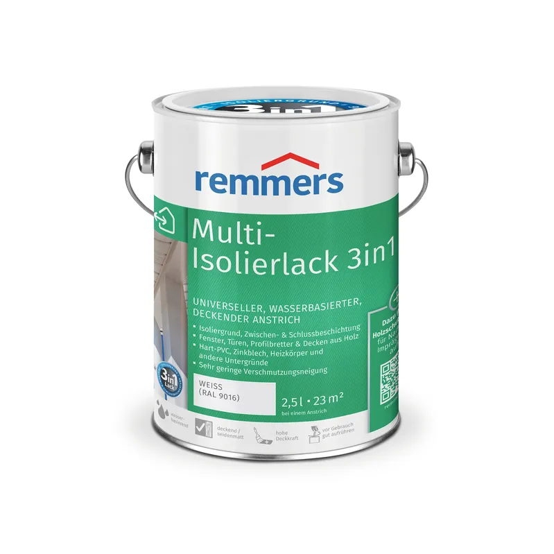 Beliebt Remmers Multi-Isolierlack 3in1 | Wasserbasis | Grund-Zwischen- & Schluss | kostenfreie Lieferung