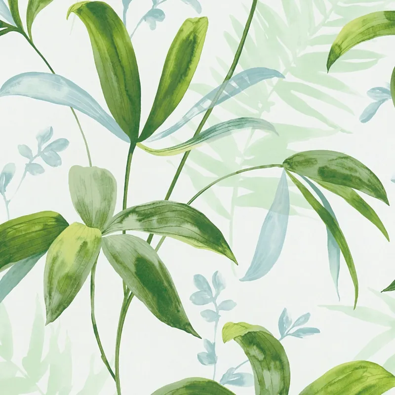 Zertifiziert A.S. Creation | Jungle Chic | 377041 | Vliestapete | Naturoptik | 0.53 x 10.05 m | Grün | Weiß