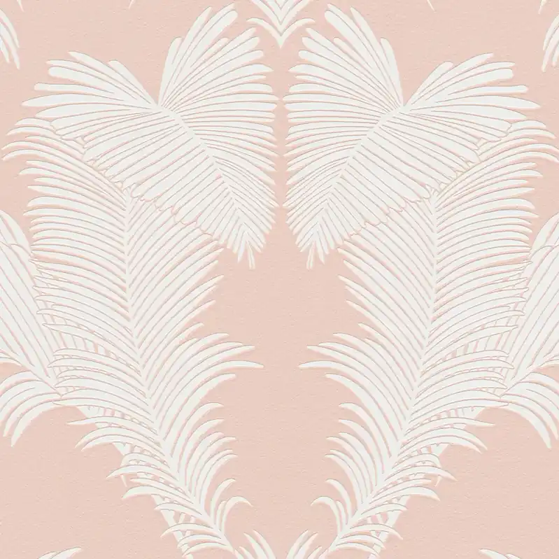 A.S. Creation | Trendwall 2 | 379596 | Vliestapete | Naturoptik | 0.53 x 10.05 m | Weiß | Rosa Neu