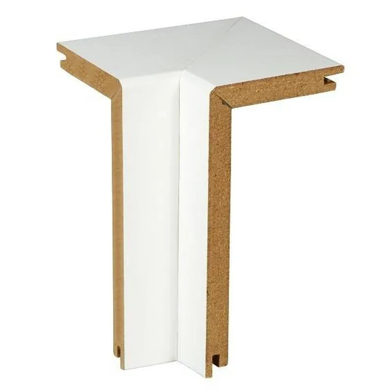 Innenecke für Heizrohrabdeckleiste | Höhe 91 mm MDF weiß foliert | Inhalt 2 Stück/Pkg. Top-Preis