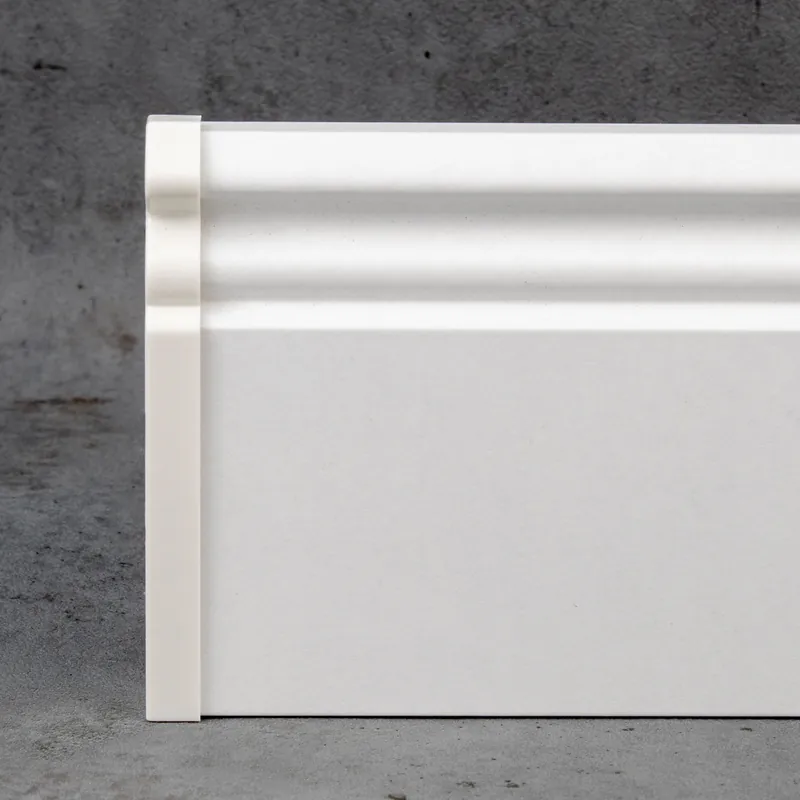 Endkappe für Berliner Profil Sockelleiste 80 x 16 mm | Fußleisten Endstück Kunststoff weiß robust Markenprodukt