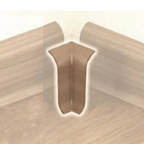 Rabatt Innen- oder Außenwinkel Für Sockelleiste Eckig 10 x 58 mm MDF foliert Weiß by PROVISTON
