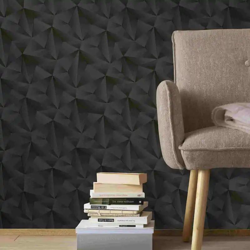 Neue Ware Tapete 3D Optik Margherita M2-No.52 | Vliestapete in 3D | Schwarz | Modern | Abstraktes Muster