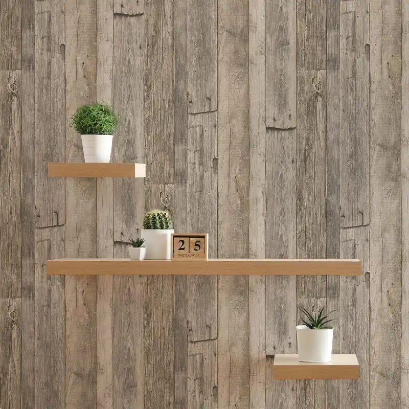 Tapete Holz Gianluca M1-No.917 Vliestapete Beige Schwarz Landhaus Tapeten in Holzoptik Neue Kollektion