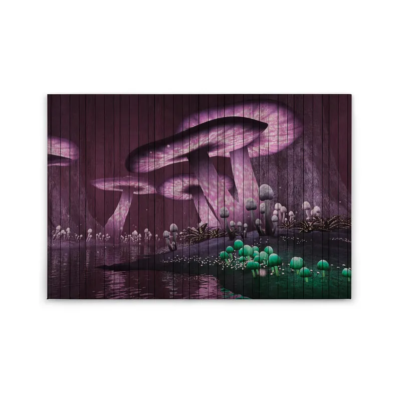 Tadessi Leinwandbild Fantasy - 60 x 90 cm - M1-No.50222 - Keilrahmen in Lila Grün Nur Für Kurze Zeit