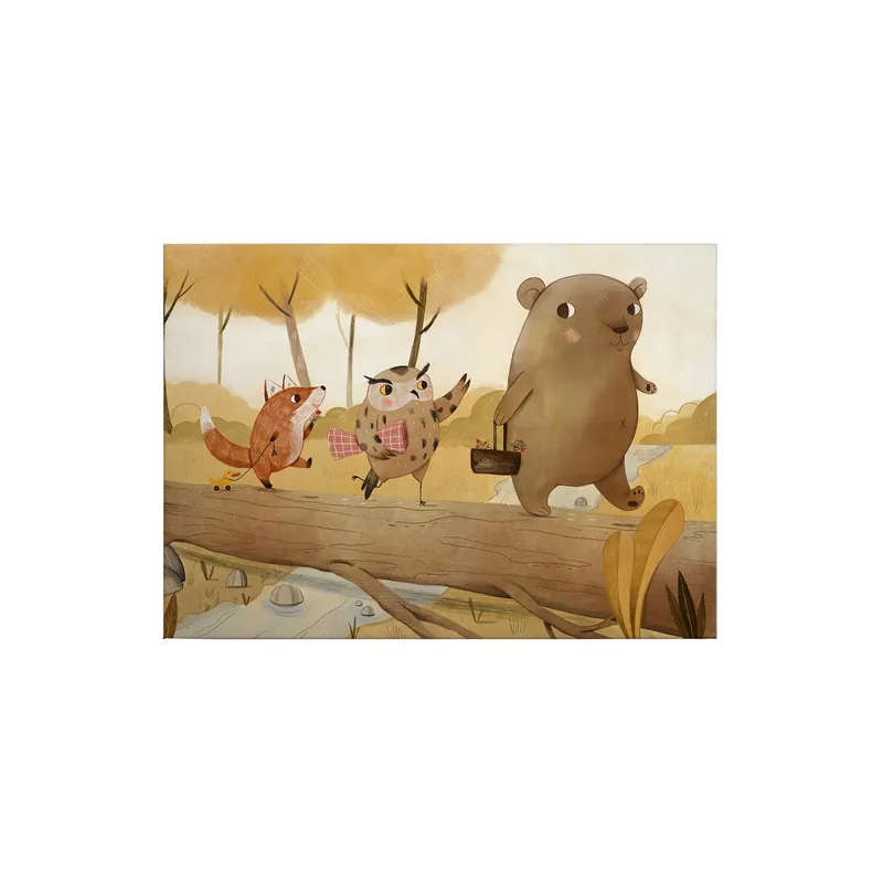 Aktuell Tadessi Leinwandbild Tiere - 50 x 70 cm - M1-No.50344 - Keilrahmen in Braun Beige