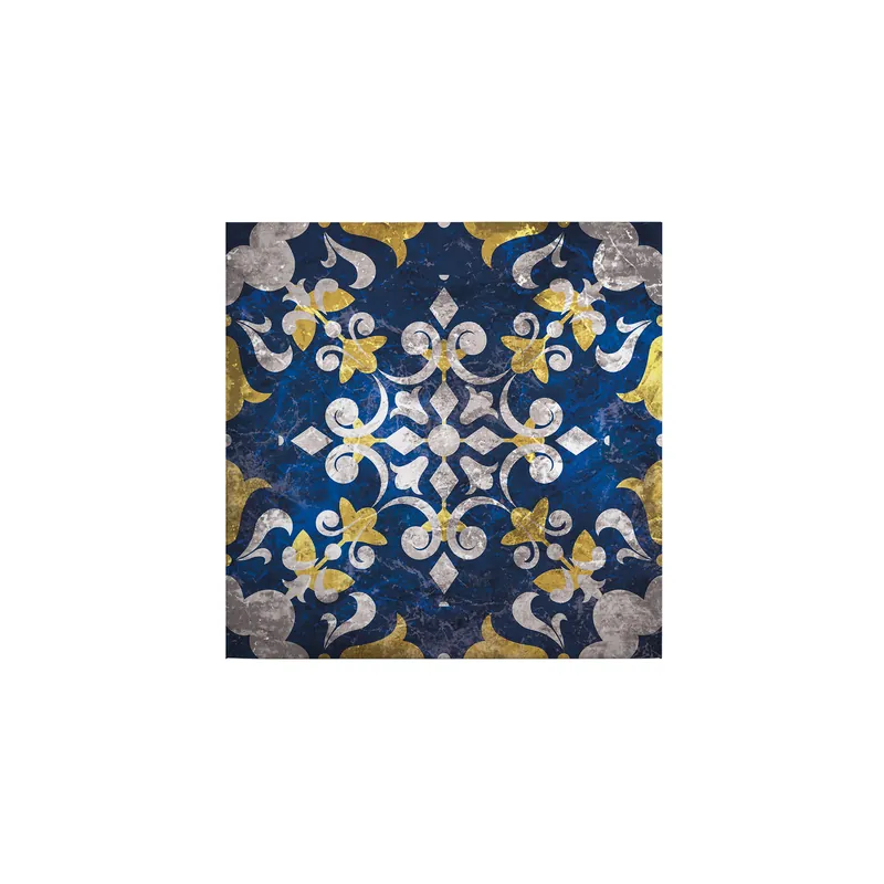 Tadessi Leinwandbild Retro Vintage Abstrakt - 50 x 50 cm - M1-No.50545 - Keilrahmen in Blau Grau Preis Gesenkt