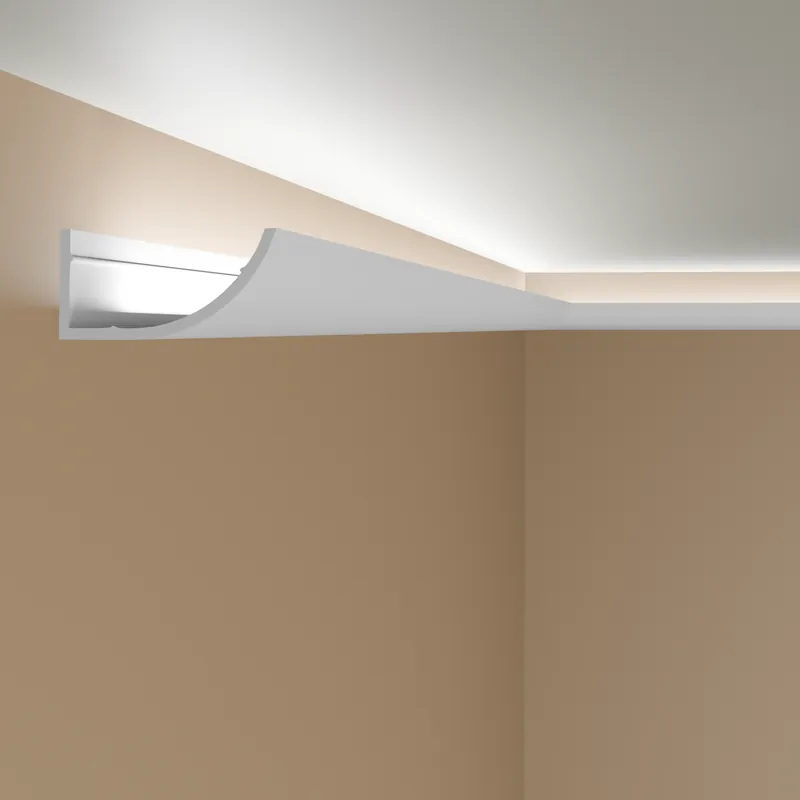 Top-Preis PROVISTON | LED Lichtleiste "NE362" | 86 x 172 x 2000 mm | Weiß | Deckenleiste | Stuckleiste