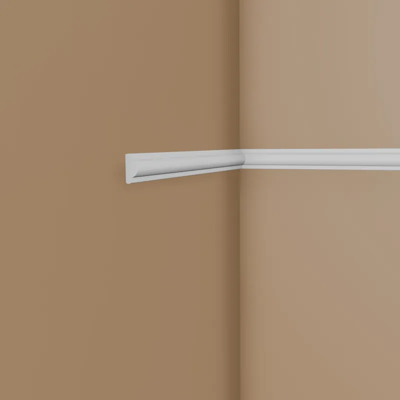 Echt PROVISTON | Zierleiste "NE413" | 12 x 25 x 2000 mm | Weiß | Wandleiste | Wanddekoration | Hochwertig