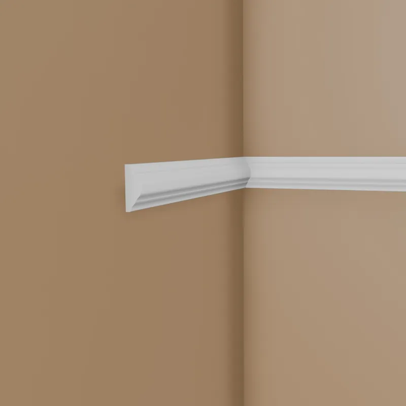 PROVISTON Zierleiste "NE003" 10 x 22 x 2000 mm Weiß Wandleiste Wanddekoration Hochwertig Nur Für Kurze Zeit