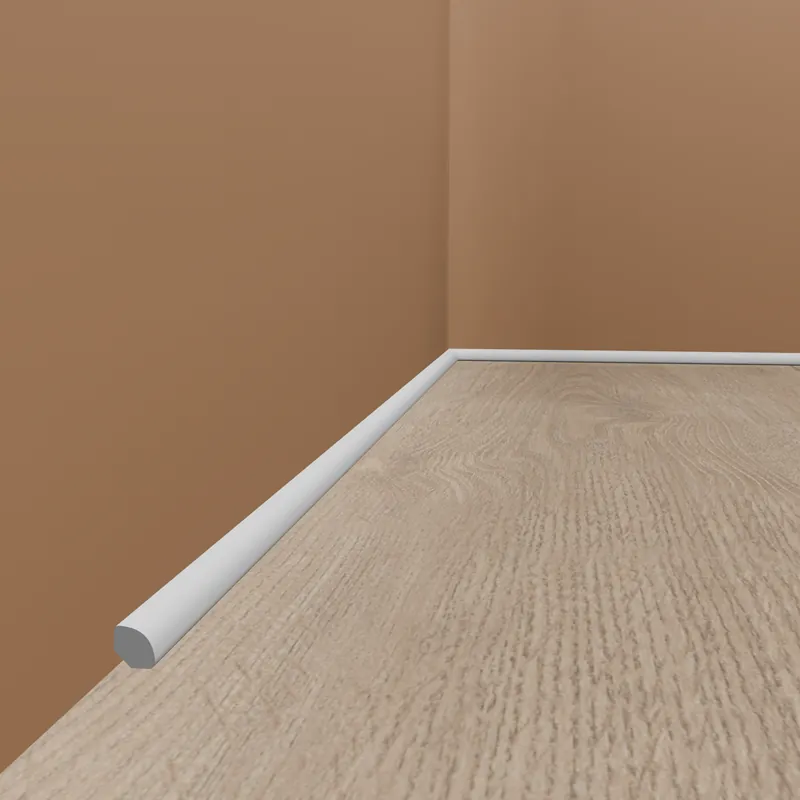PROVISTON | Sockelleiste "NE235" | 18 x 18 x 2000 mm | Weiß | Fußleiste | Viertelstab | Wohndeko Zertifiziert