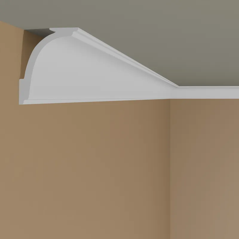 Top-Angebot PROVISTON | Stuckleiste "NE111" | 62 x 92 x 2000 mm | Weiß | Deckenleiste | Wohndekoration