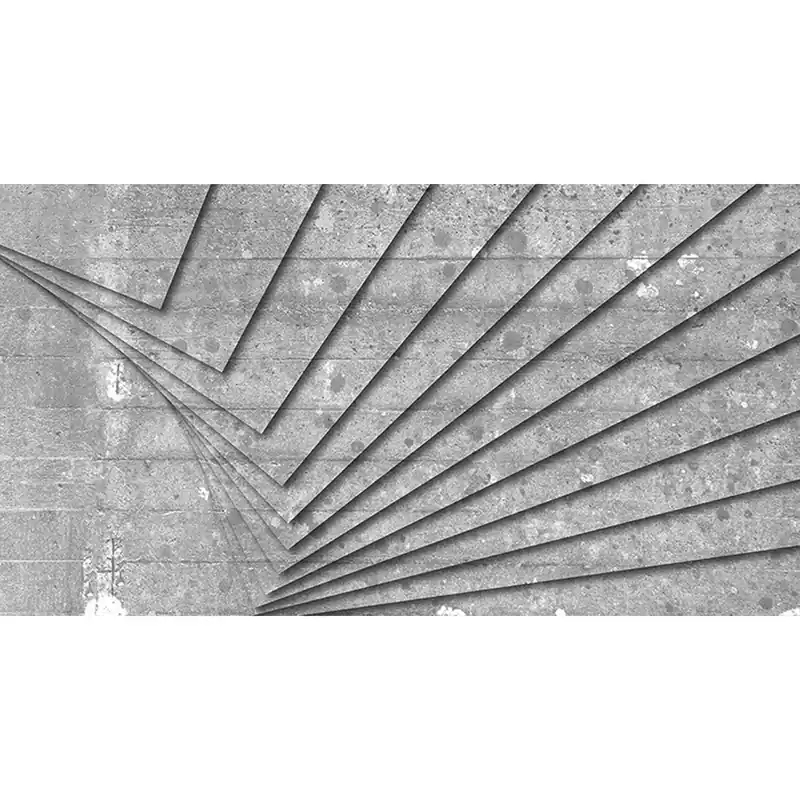 Tadessi Fototapete Betonoptik M1-No.60072 Digitaldruck Tapete Grau Weiß - Grafik Absatrakt Schneller Versand