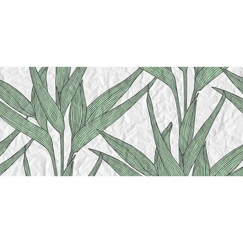 Schneller Versand Tadessi Fototapete Blumen M1-No.60356 Digitaldruck Tapete Grün Weiß - Pflanzen Floral